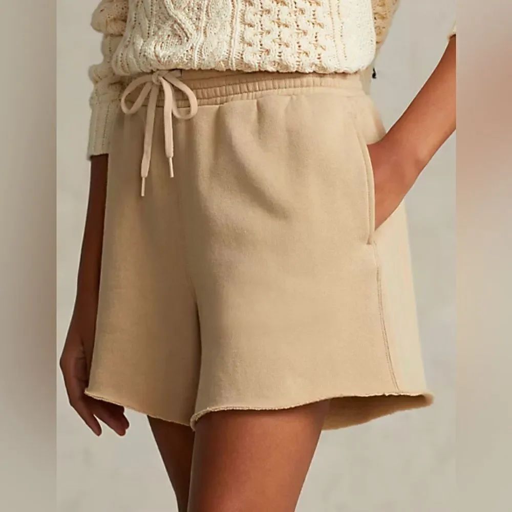 Polo Ralph Lauren NWT Fleece Drawstring Short in Sand Dune Size Large